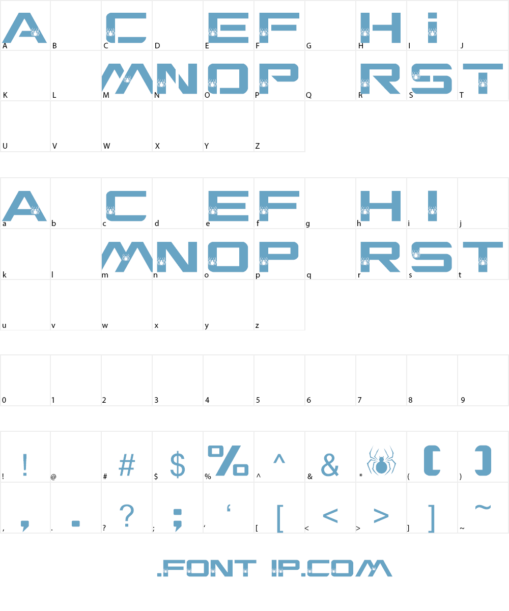 ESCAPE FROM EARTH Font Character